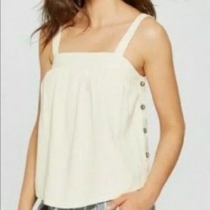 Universal Thread Button Side Sleeveless Top